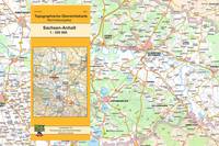 Topographische Übersichtskarte Sachsen-Anhalt 1:250 000, Normalausgabe