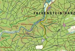 Kartenausschnitt der DTK25 4333 Königerode