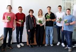 Begrüßung der Absolventen durch die Präsidentin des LVermGeo