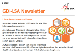 GDI-LSA Newsletter 2/2022 - News GDI-LSA Newsletter 2/2022 - News