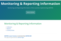 Abb. 1: Monitoring und Reporting Informationen auf GitHub (https://inspire-mif.github.io/INSPIRE-in-your-Country/DE/, 11.07.2025) Abb. 1: Monitoring und Reporting Informationen auf GitHub (https://inspire-mif.github.io/INSPIRE-in-your-Country/DE/, 11.07.2025)