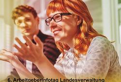 6. Arbeitgeberinfotag der Landesverwaltungen © JBA Das LVermGeo präsentiert sich in der Jugendberufsagentur Magdeburg