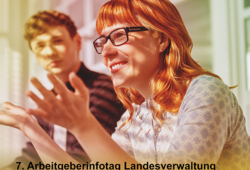 Das LVermGeo präsentiert sich in der Jugendberufsagentur Magdeburg