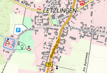 basemap.de Präsentationsausgabe 1:10 000 &copy; GeoBasis-DE / BKG (2026) dl-de/by-2-0