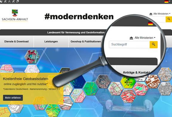 Landesuche im Geodatenportal