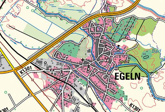 Kartenausschnitt DTK50