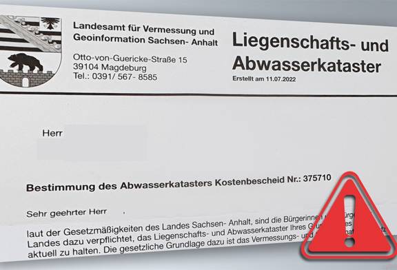 Warnung - gefälschte Gebührenbescheide