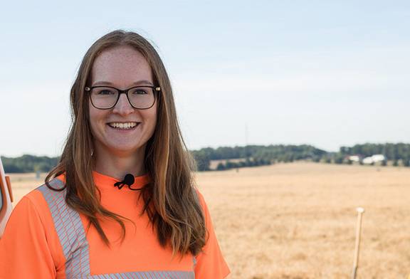 Das LVermGeo präsentiert sich in der Jugendberufsagentur in Magdeburg.