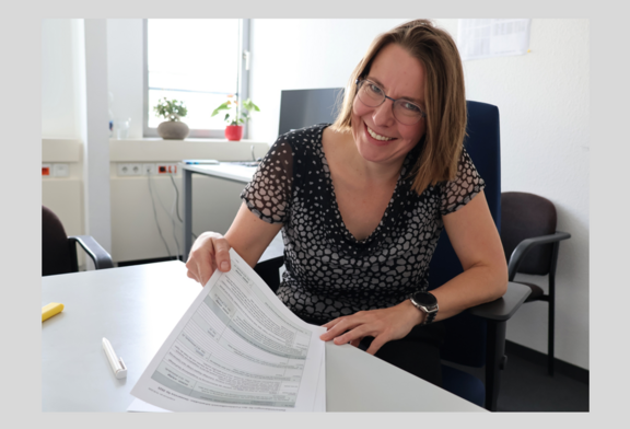 Abb. 1: Franziska Wolf – Leiterin Geodatenmanagement im LVermGeo © LVermGeo ST Abb. 1: Franziska Wolf – Leiterin Geodatenmanagement im LVermGeo