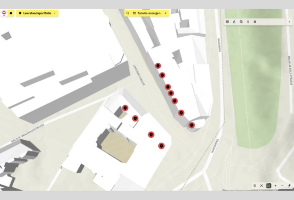 Abb. 2: Erste Schritte zur Umsetzung eines Leerstandsportfolios im Rahmen von HAL-City  © Form Follows You GmbH